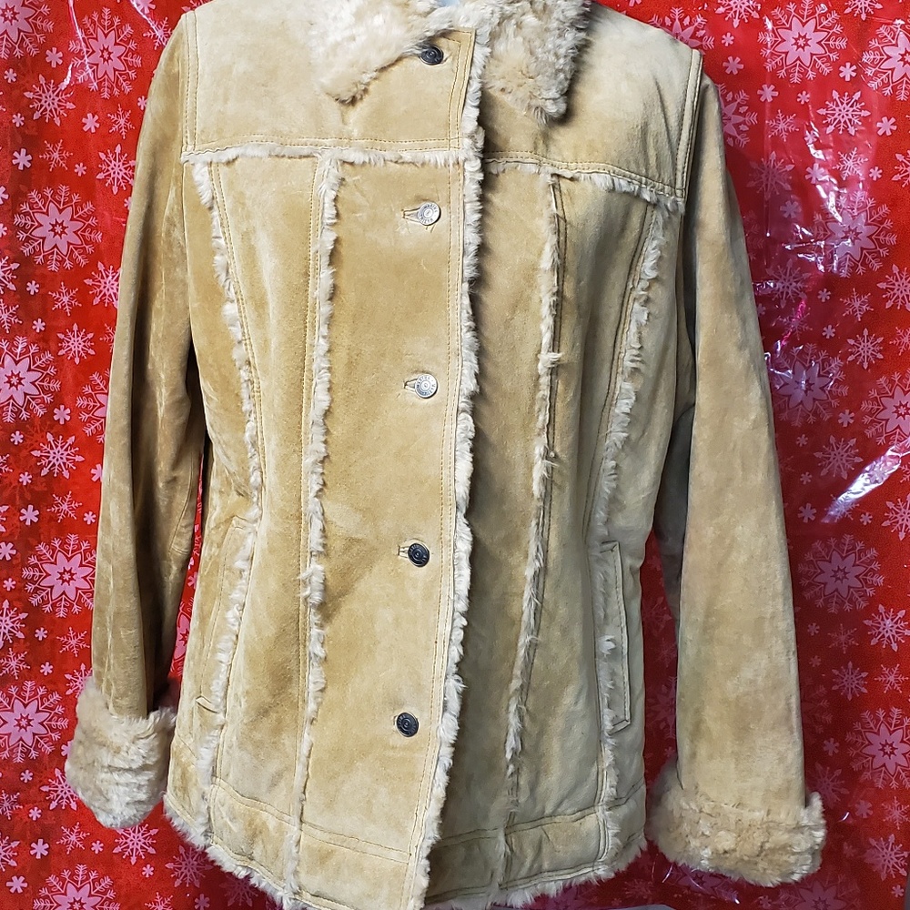 Wilson Leather Maxima Coat Women's Medium Suede
